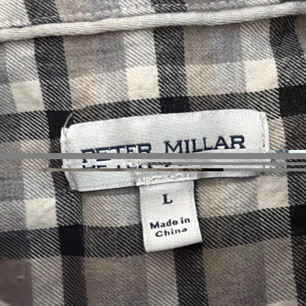 PETER MILLAR North Bay Cotton Sport Shirt Men's L Crown MF24W61LTF